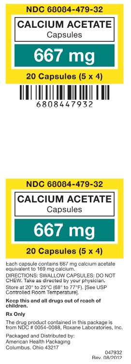 Calcium Acetate 667 mg capsules (5x4)