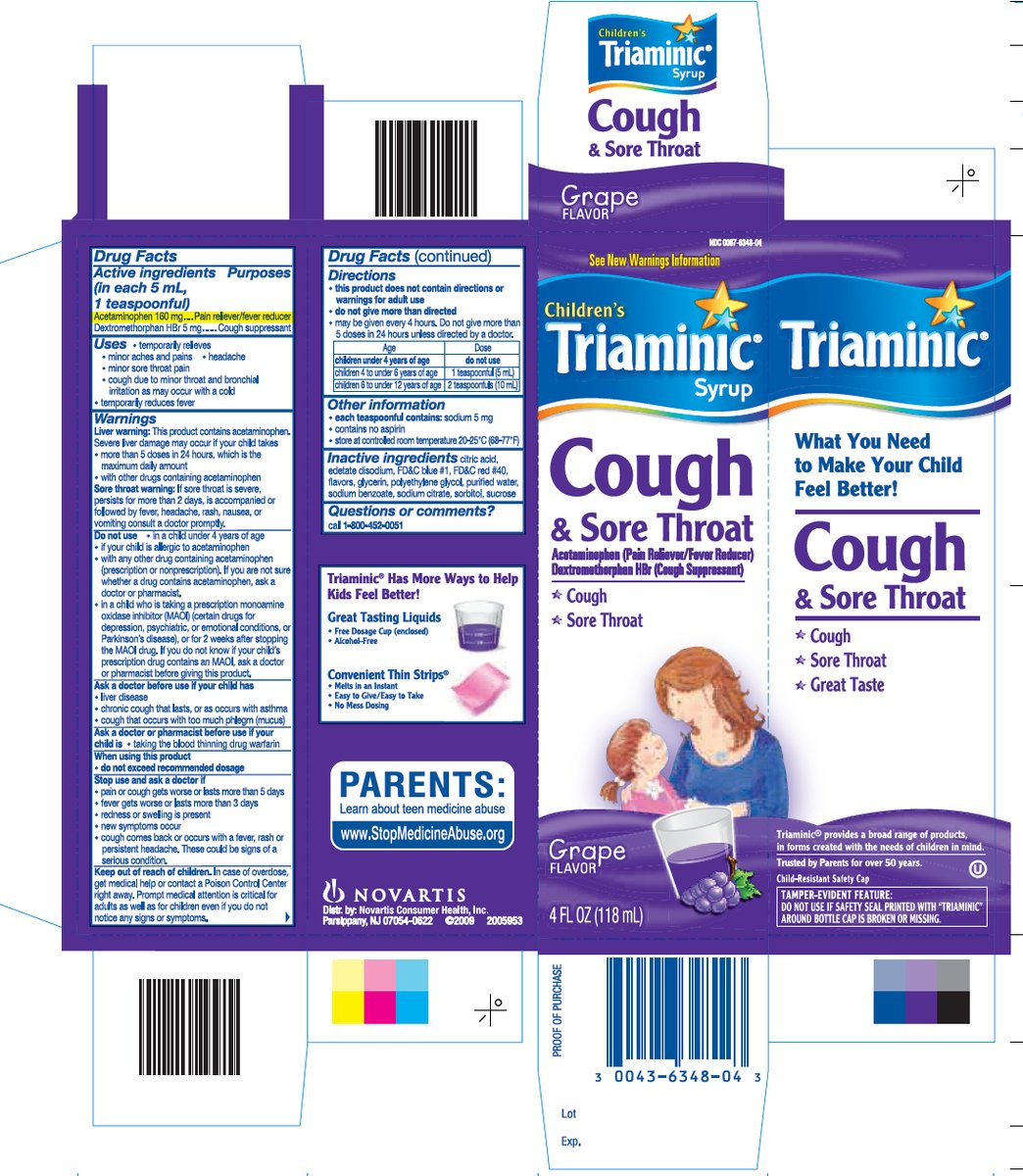 Triaminic Cough & Sore Throat 4 oz carton