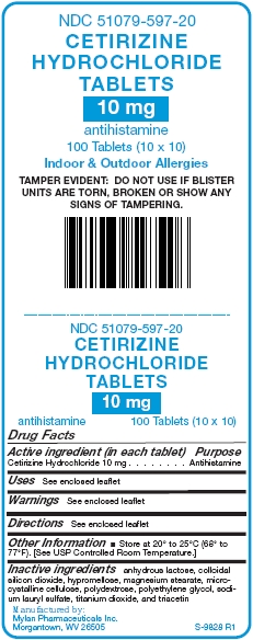Cetirizine Hydrochloride Tablets Carton