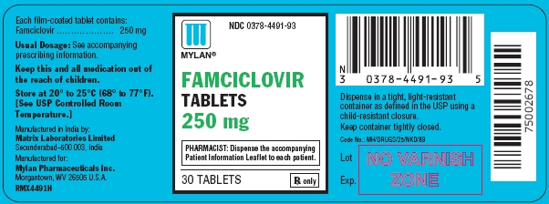 Famciclovir Tablets 250 mg Bottles