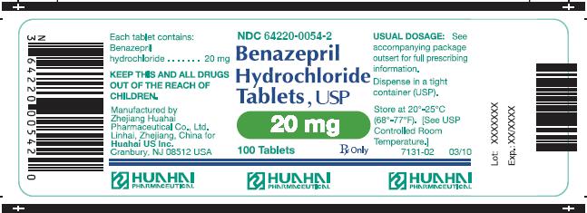 Benazepril hydrochloride tablets