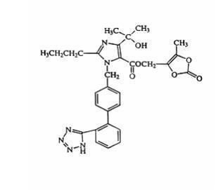 Olmesartan medoxomil structural formula