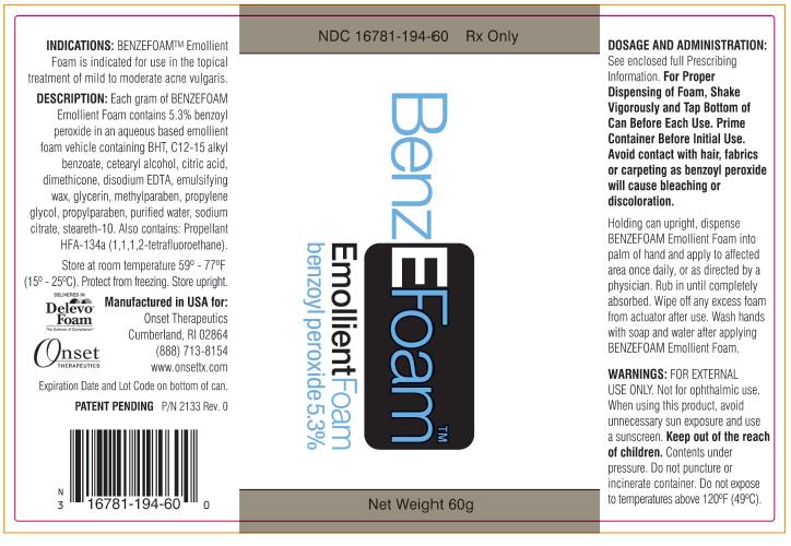 Package Display - BenzEFoam 60g Label
