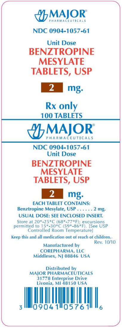Benztropine Mesylate 2 mg Tablets