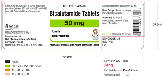 Bicalutamide-50 mg-1000 Tablets