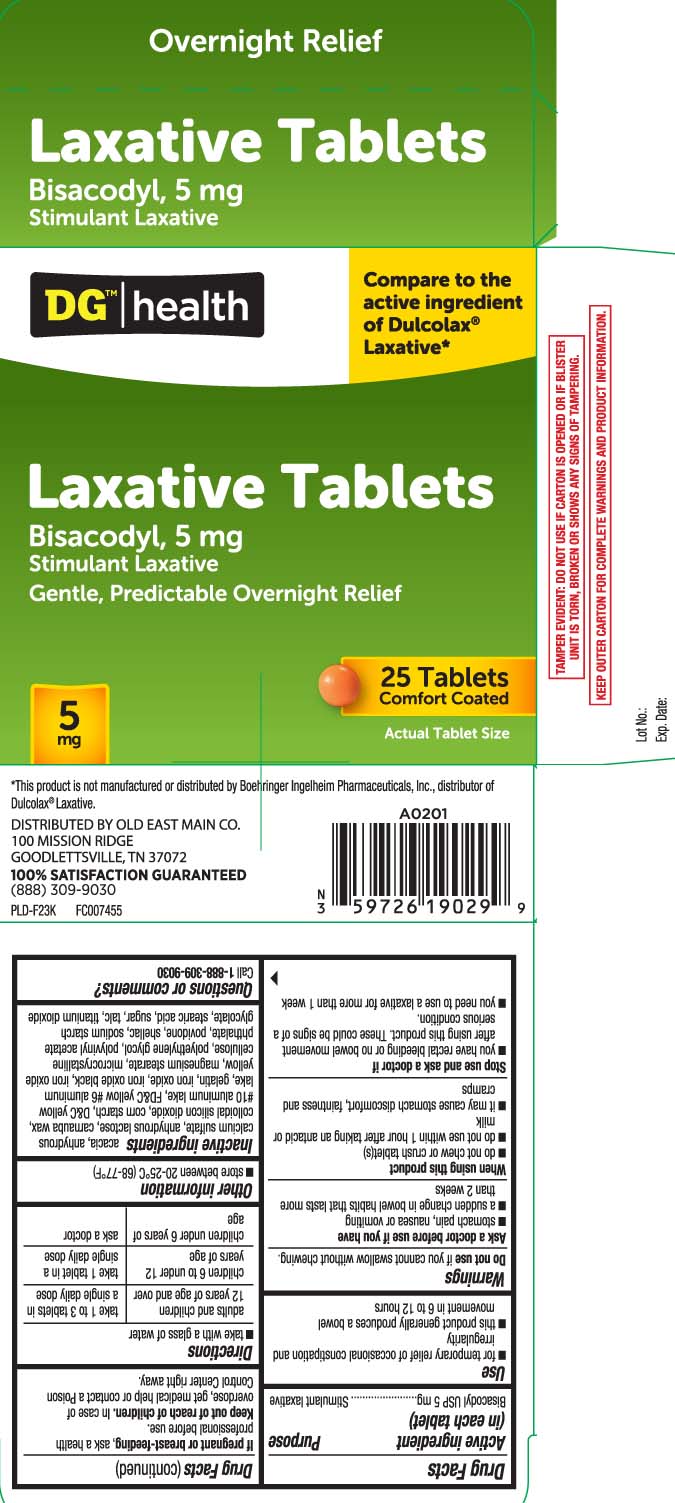 Biscodyl USP 5 mg