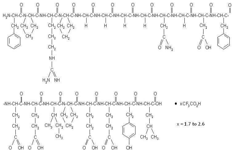 Bivalirudin Trifluoroactetate Chemical Structure