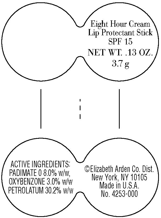 Eight Hour Cream Lip Protectant Stick Base Label
