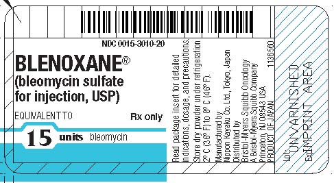 Blenoxane 15 Units per Vial Label