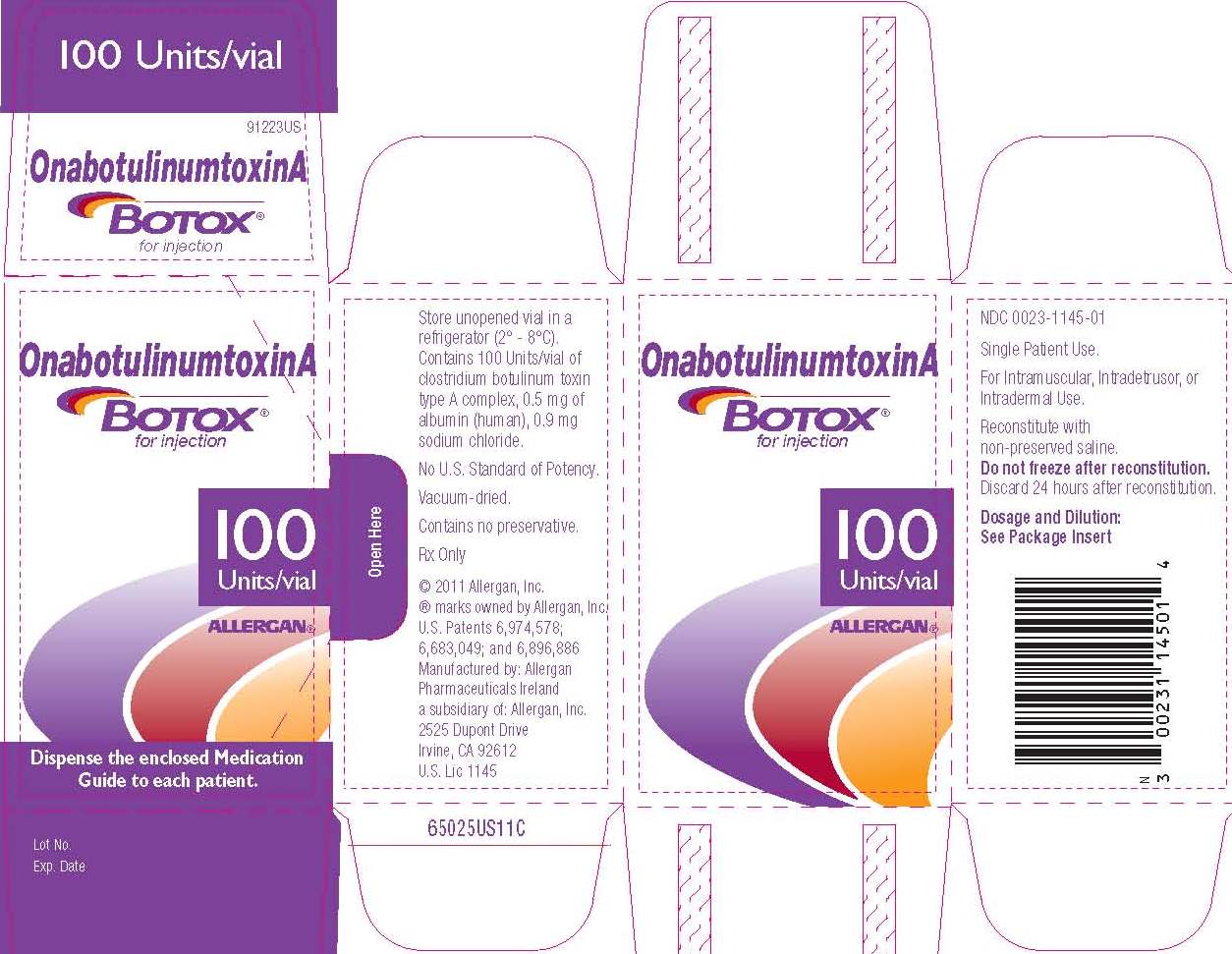 Carton Label 100 Units
