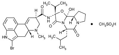 structure formula for Bromocriptine mesylate