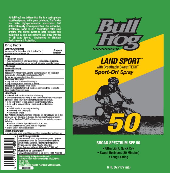 PRINCIPAL DISPLAY PANEL
Bull Frog
Sunscreen
Landsport
SPF 50

