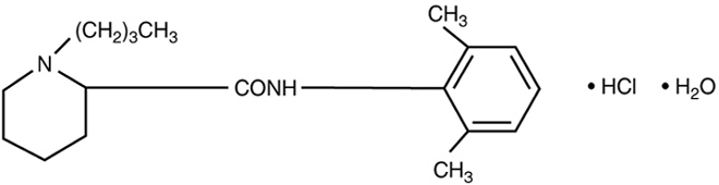 structural formula bupivacaine hcl