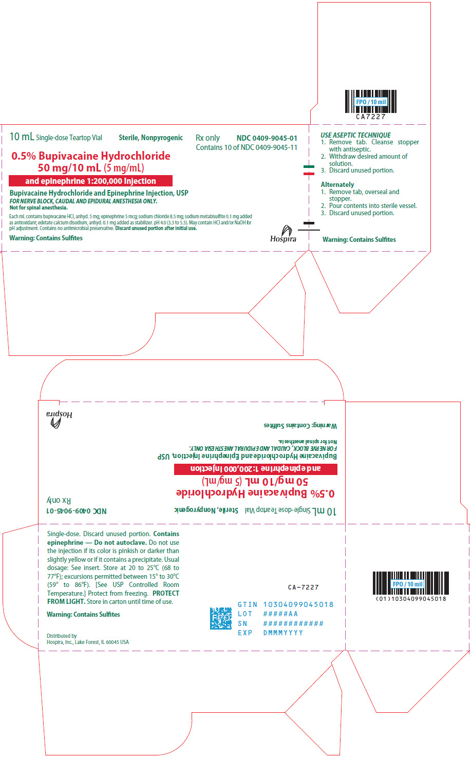PRINCIPAL DISPLAY PANEL - 50 mg/10 mL Vial Carton - 9045