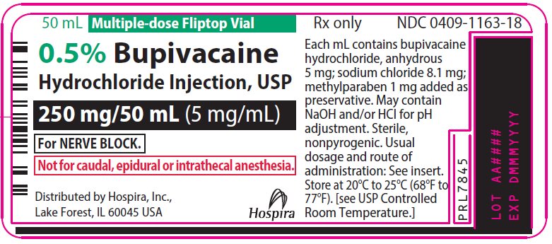 PRINCIPAL DISPLAY PANEL - 250 mg/50 mL Vial Label - 1163