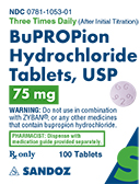 Bupropion Hydrochloride 75 mg Label