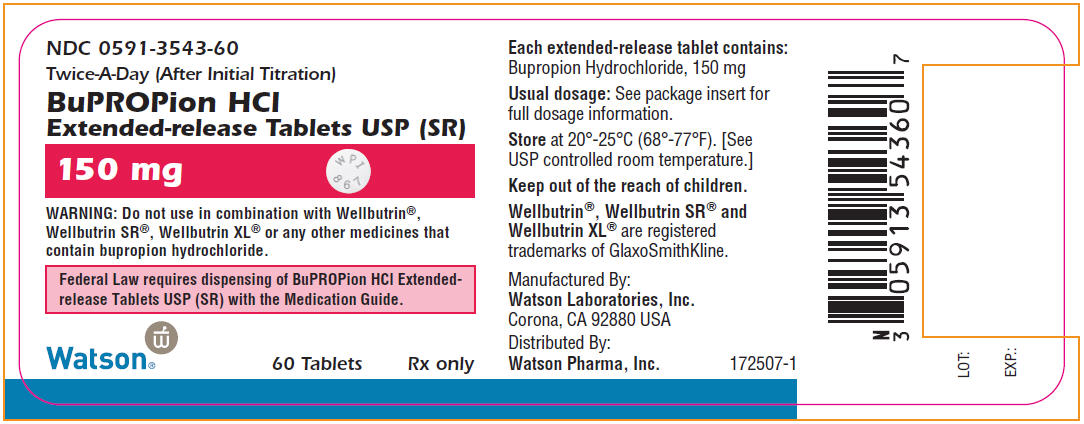 BuPROPion HCl - Extended-release Tablets USP (SR) - 150 mg