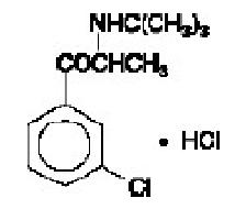 Structured formula of bupropion hydrochloride
