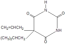 image of butalbital chemical structure