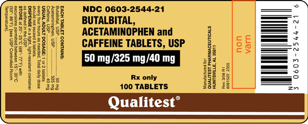 This is the  Principal Display Panel for Butalbital APAP and Caffeine Tablets 50 mg  325 mg  40 mg label.