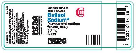 Butisol Sodium (butabarbital sodium tablets, USP) Tablets 50 mg