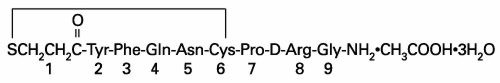 Desmopressin Acetate structural formula
