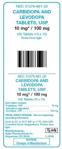 Carbidopa and Levodopa Tablets 10 mg/100 mg