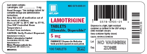 Lamotrigine Tablets 5 mg Bottles