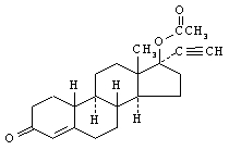norethindrone acetate structural formula