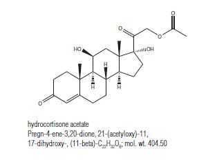 hydrocortisone acetate chemical structure