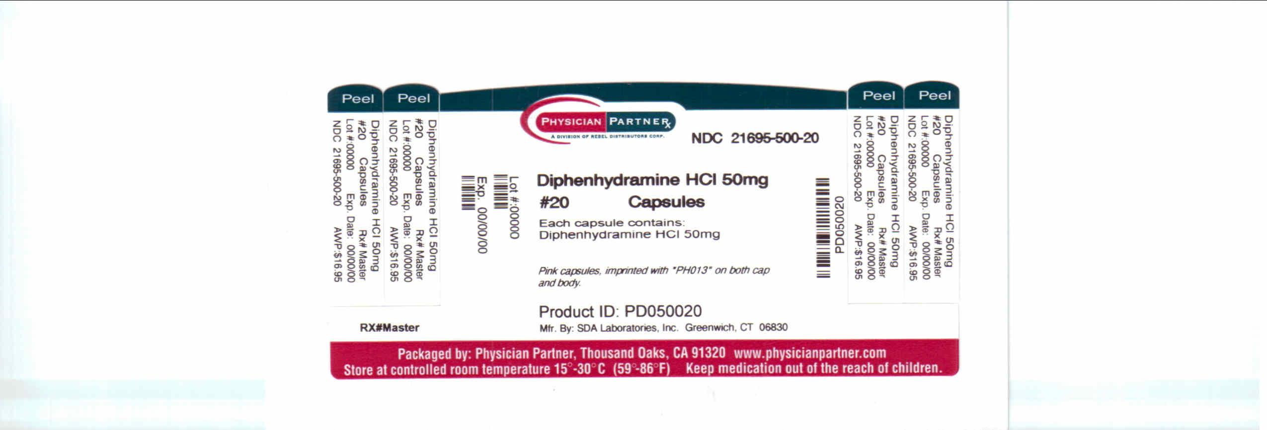 Diphenhydramine HCl 50mg