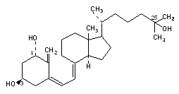 Calcitrol structural formula