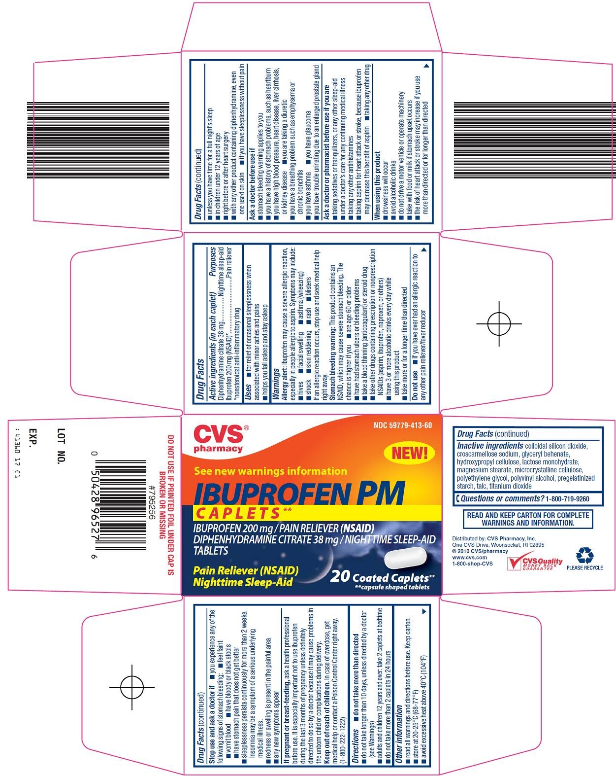 Ibuprofen PM Caplets Carton 
