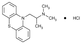 Promethazine Hydrochloride Structural Formula