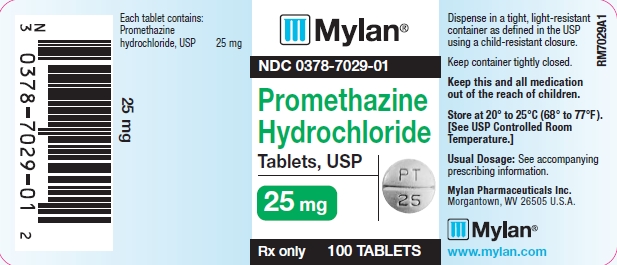 Promethazine Hydrochloride Tablets 25 mg Bottle Labels