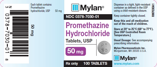 Promethazine Hydrochloride Tablets 50 mg Bottle Labels