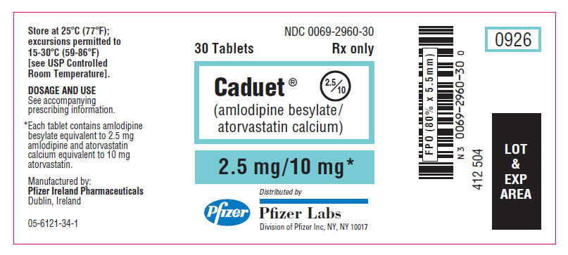 PRINCIPAL DISPLAY PANEL - 2.5 mg/10 mg Tablet Bottle Label