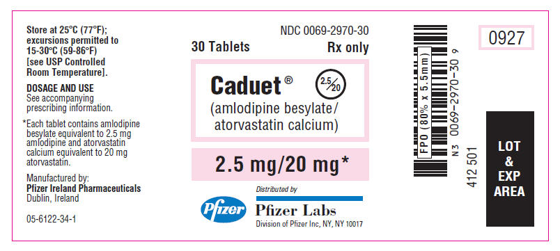 PRINCIPAL DISPLAY PANEL - 2.5 mg/20 mg Tablet Bottle Label