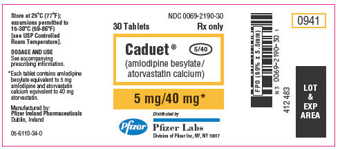PRINCIPAL DISPLAY PANEL - 5 mg/40 mg Label