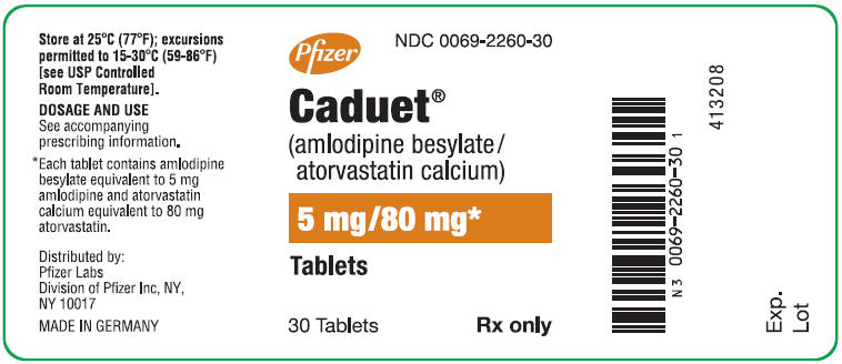 PRINCIPAL DISPLAY PANEL - 5 mg/80 mg Tablet Bottle Label