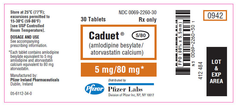 PRINCIPAL DISPLAY PANEL - 5 mg/80 mg Label