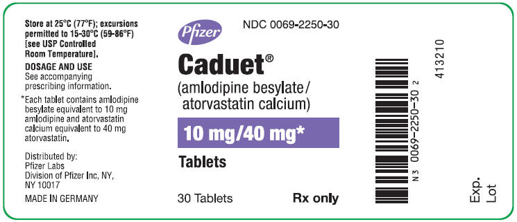 PRINCIPAL DISPLAY PANEL - 10 mg/40 mg Tablet Bottle Label