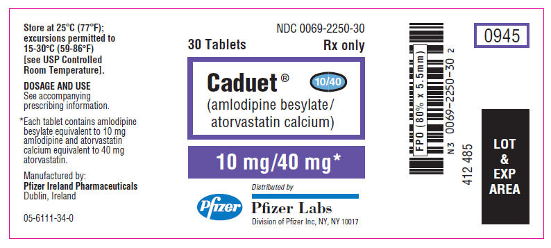 PRINCIPAL DISPLAY PANEL - 10 mg/40 mg Label