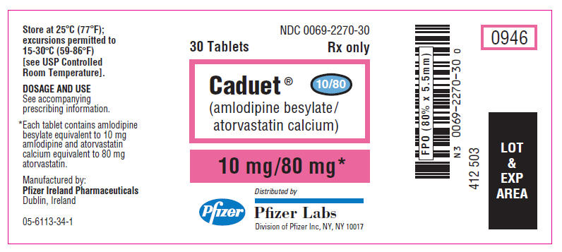 PRINCIPAL DISPLAY PANEL - 10 mg/80 mg Tablet Bottle Label