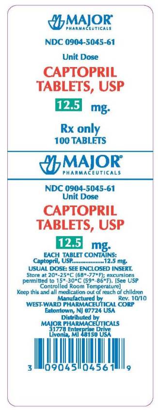 Captopril 12.5 mg Tablets, USP