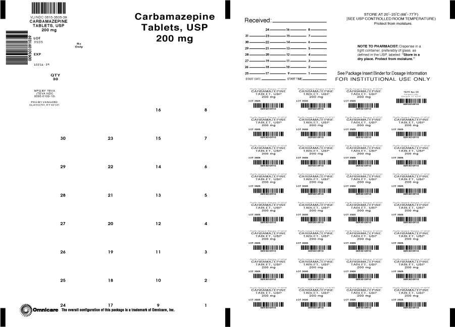Principal Display Panel- Carbamazepine Tablets, USP