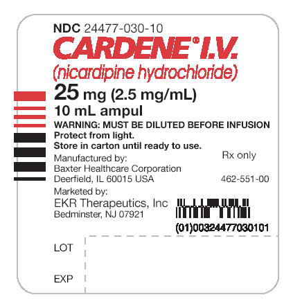 Cardene IV- EKR Vial label