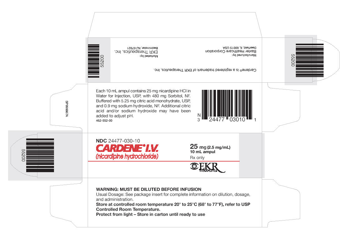 Cardene IV- EKR Vial's single box label