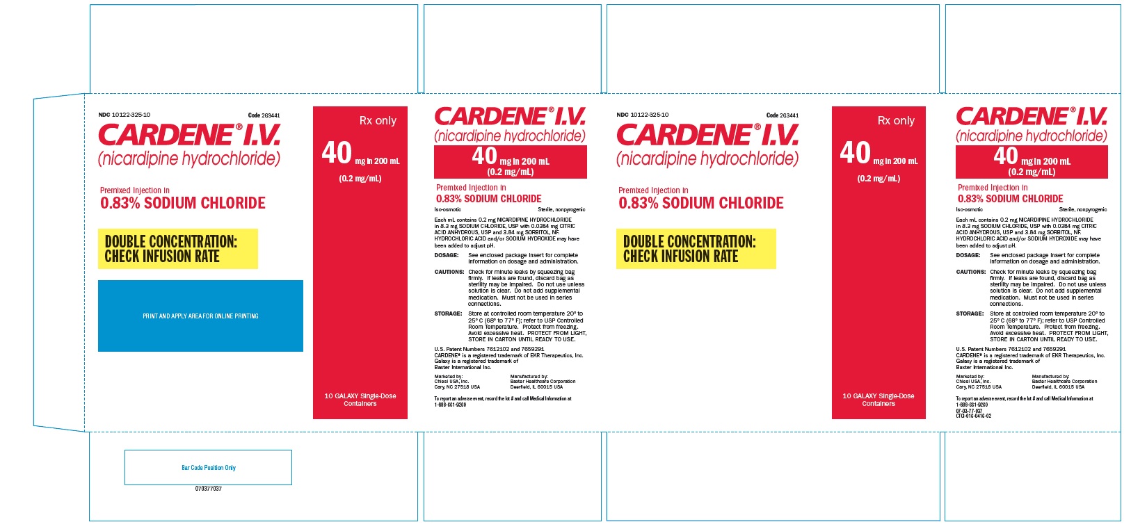 Cardene IV 0.2 mg/mL in 0.83% Sodium Chloride