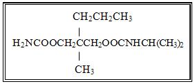 Structural Formula for Carisoprodol